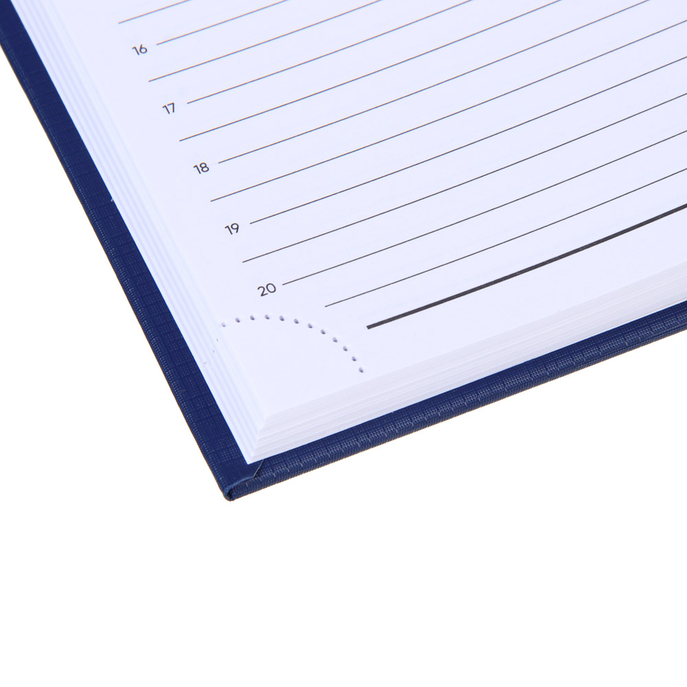Ежедневник на 2025 "ТЕКСТУР" А5, 352 стр., твердая обложка с поролоном, фактурный бумвинил, синий, арт.№ 572-228