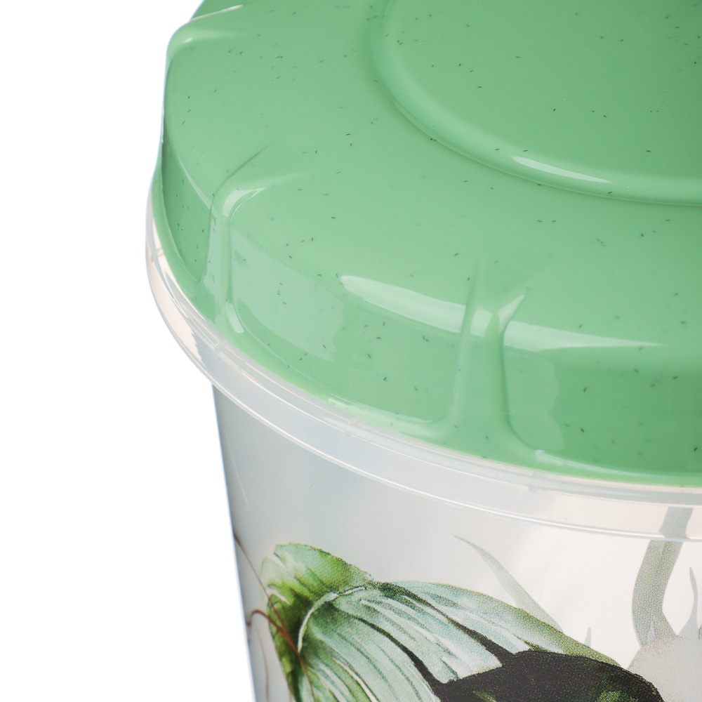 Банка для продуктов с завинчивающейся крышкой 1л, Флориана, пластик, арт.№ 861-420