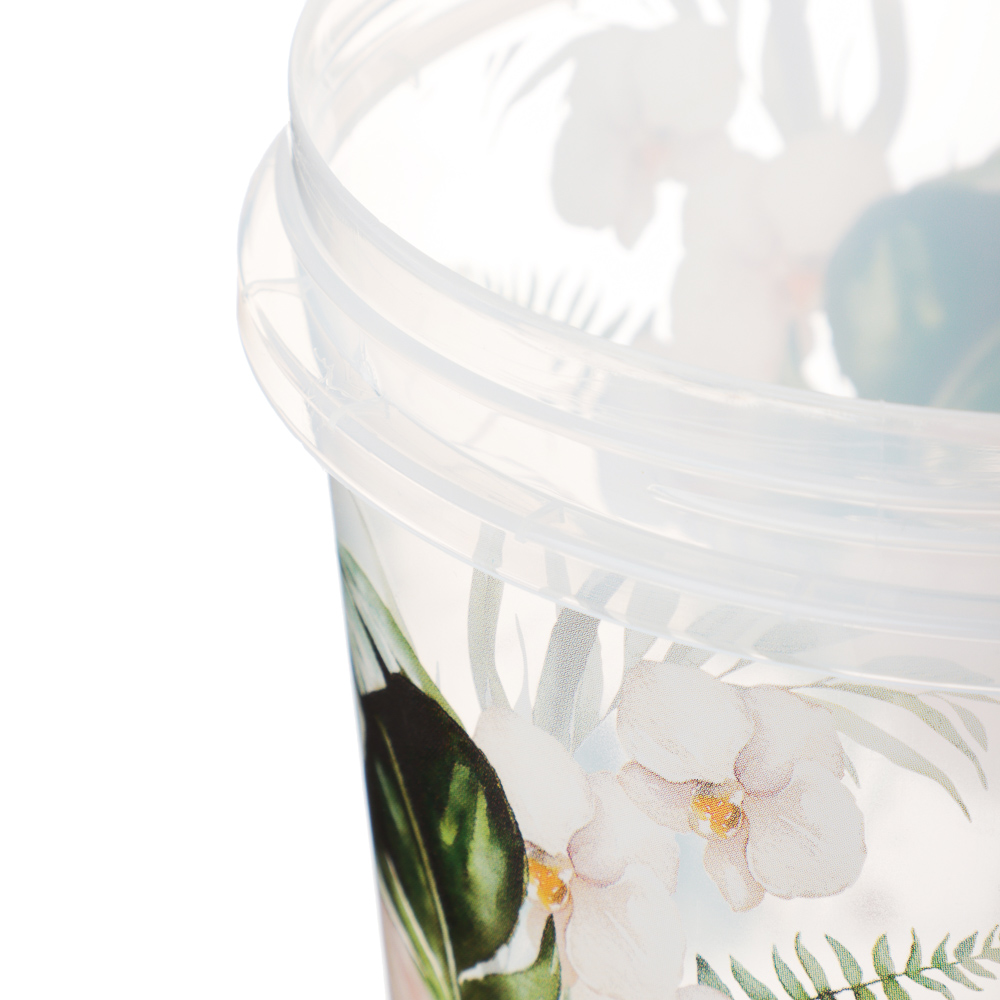 Банка для продуктов с завинчивающейся крышкой 1л, Флориана, пластик, арт.№ 861-420