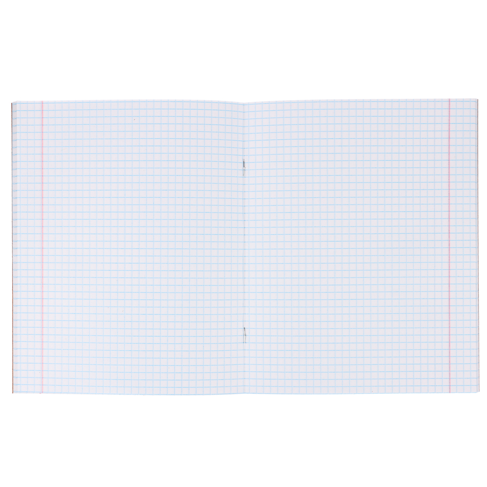 Тетрадь 48 л. в клетку ClipStudio, офсет, обл. мел.картон, скрепка, крафт, 4 дизайна, арт.№ 578-167