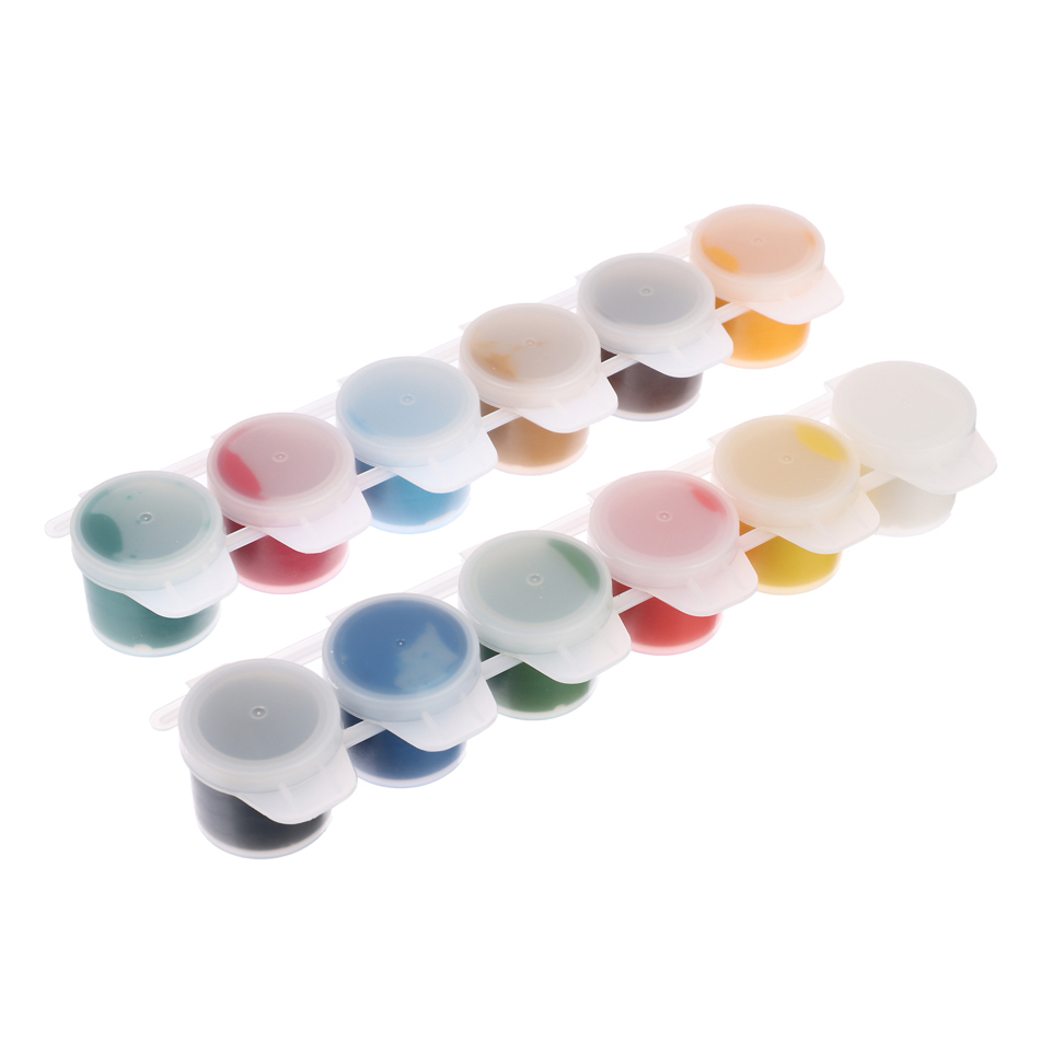 Гуашь 12цв. ЛУЧ Классическая баночки по 10 мл, картонная коробка, арт.№ 231-096