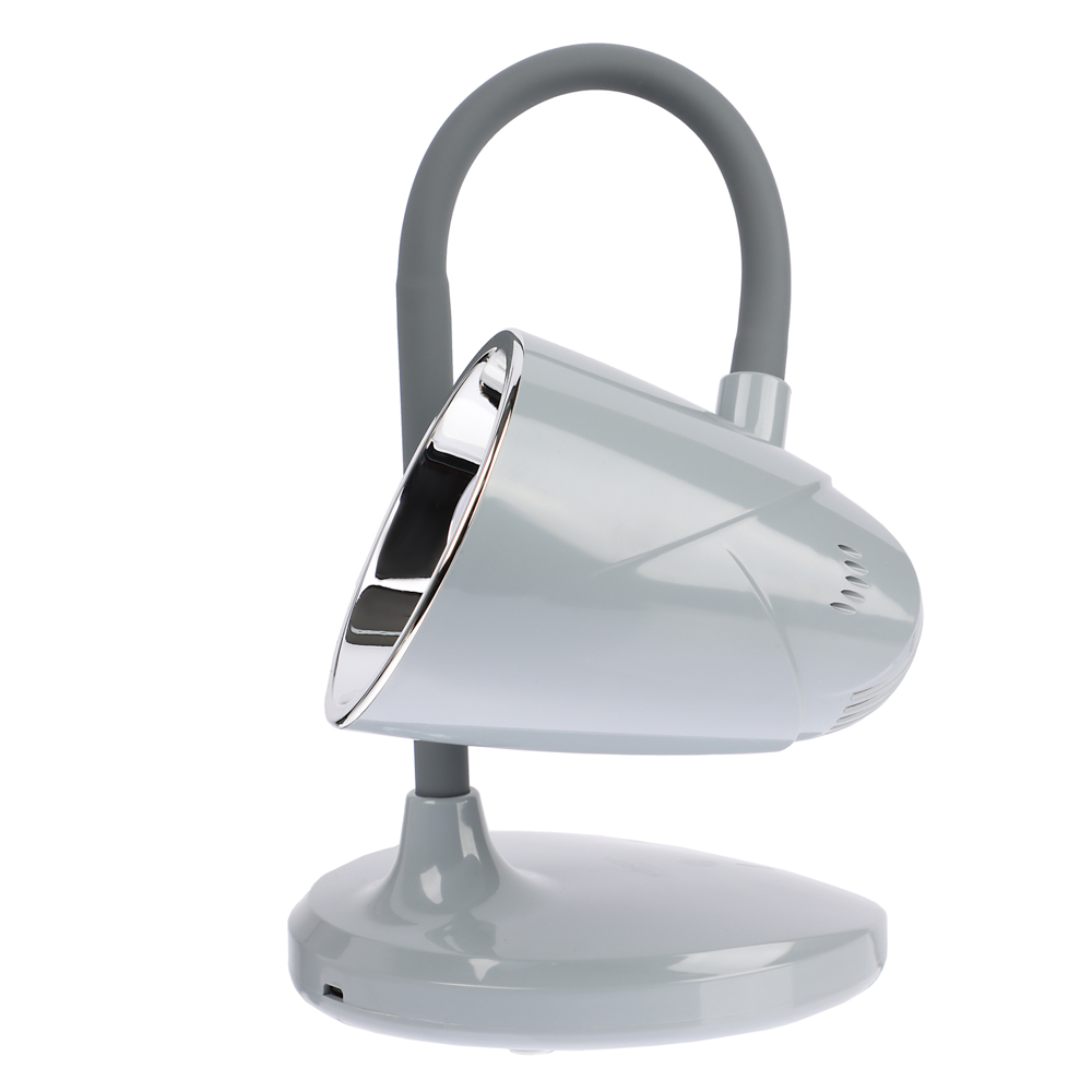 Лампа настольная складная FORZA 30LED, питание USB, 7Вт, 500Лм, кабель 1м, диммер, пластик, серая, арт.№ 476-388