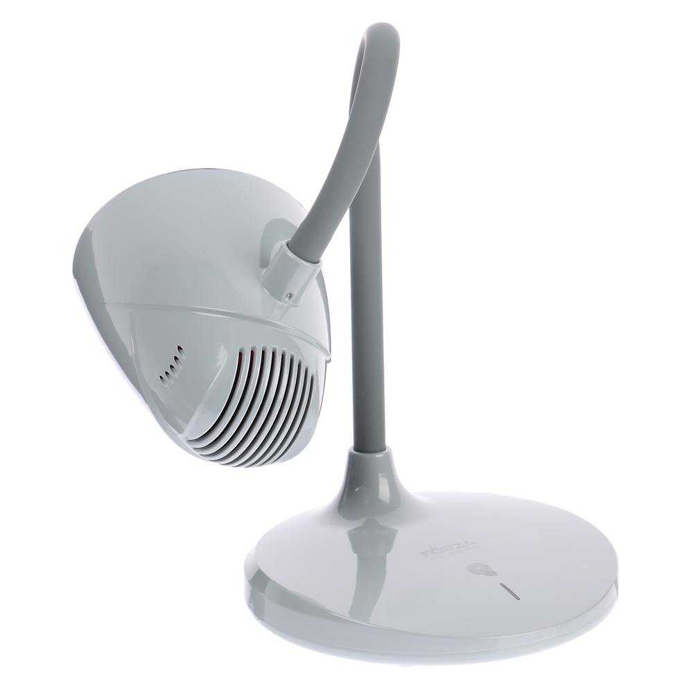 Лампа настольная складная FORZA 30LED, питание USB, 7Вт, 500Лм, кабель 1м, диммер, пластик, серая, арт.№ 476-388