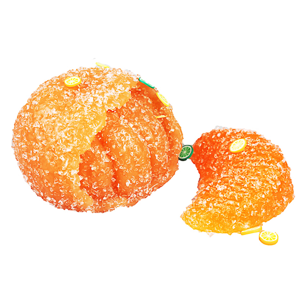 Антистресс Сквиш-мялка фрукты в сахаре, TPR, 12х2х13см, 2 дизайна, арт.№ 297-163