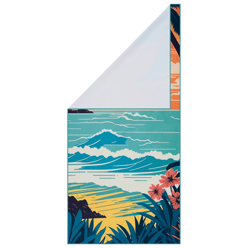 PROVANCE Саммер Полотенце пляжное из микрофибры 70х150см, 100% полиэстер, закат, арт.№ 496-038