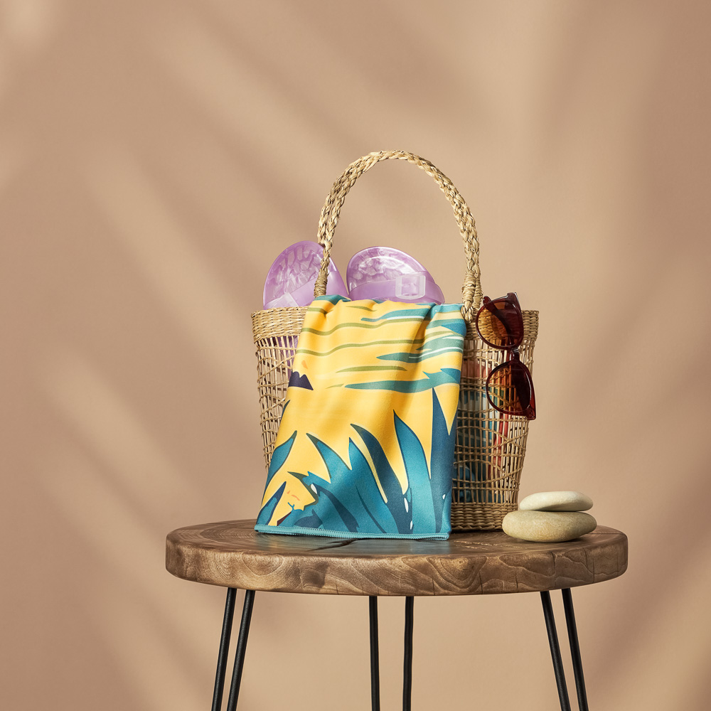 PROVANCE Саммер Полотенце пляжное из микрофибры 70х150см, 100% полиэстер, закат, арт.№ 496-038