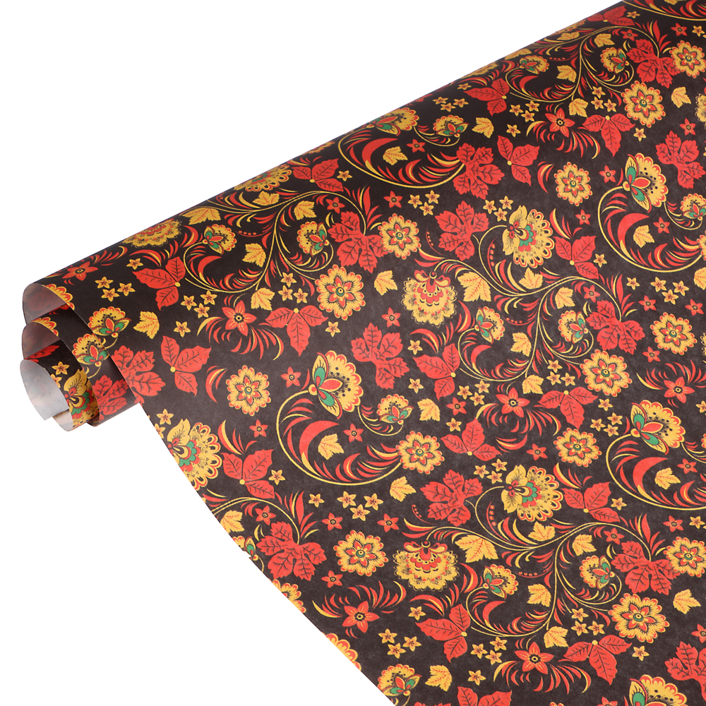 Бумага упаковочная, 70х100см, 70 гр, 10 дизайнов, арт 1, арт.№ 207-225