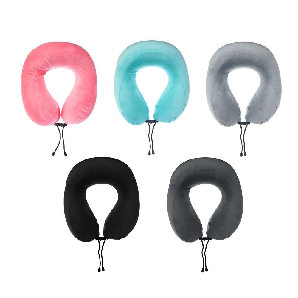 Подушка дорожная тм ЕРМАК, микс цветов, велюр, арт.№ 732-201