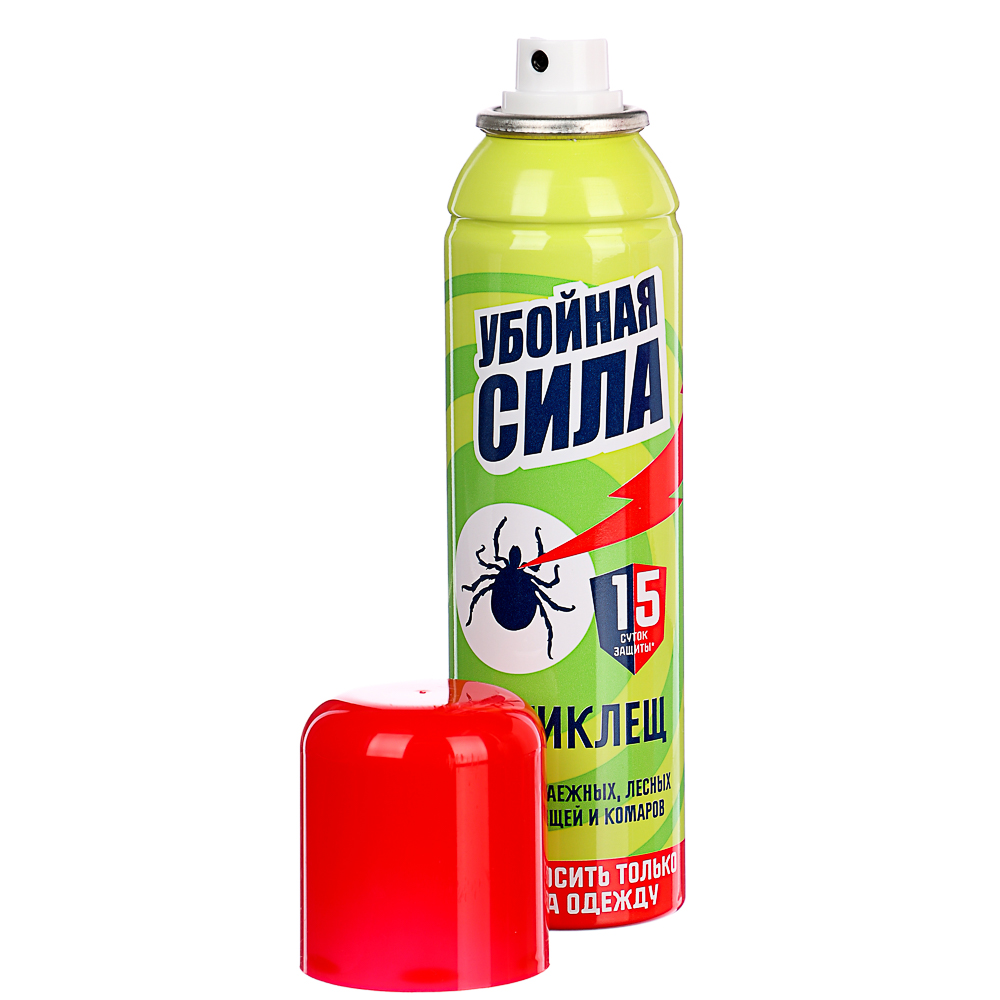 Средство акарицидно-репеллентное "Убойная сила Антиклещ" от клещей и комаров 150см3, арт.06008, арт.№ 961-005