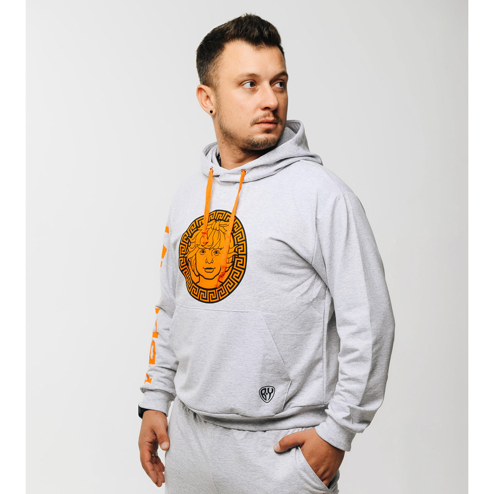 BY Толстовка мужская LOGO, хлопок, р-р S-2XL, 3 цвета, арт.№ 838-068