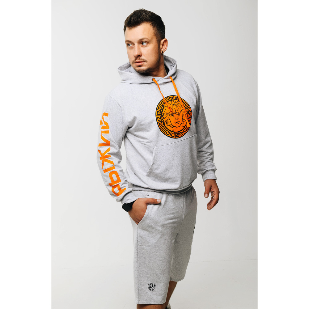 BY Толстовка мужская LOGO, хлопок, р-р S-2XL, 3 цвета, арт.№ 838-068