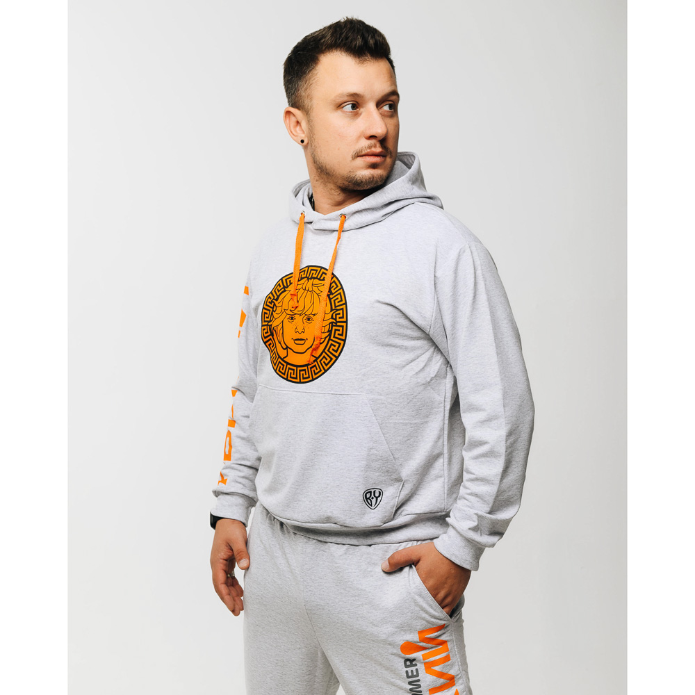 BY Толстовка мужская LOGO, хлопок, р-р S-2XL, 3 цвета, арт.№ 838-068