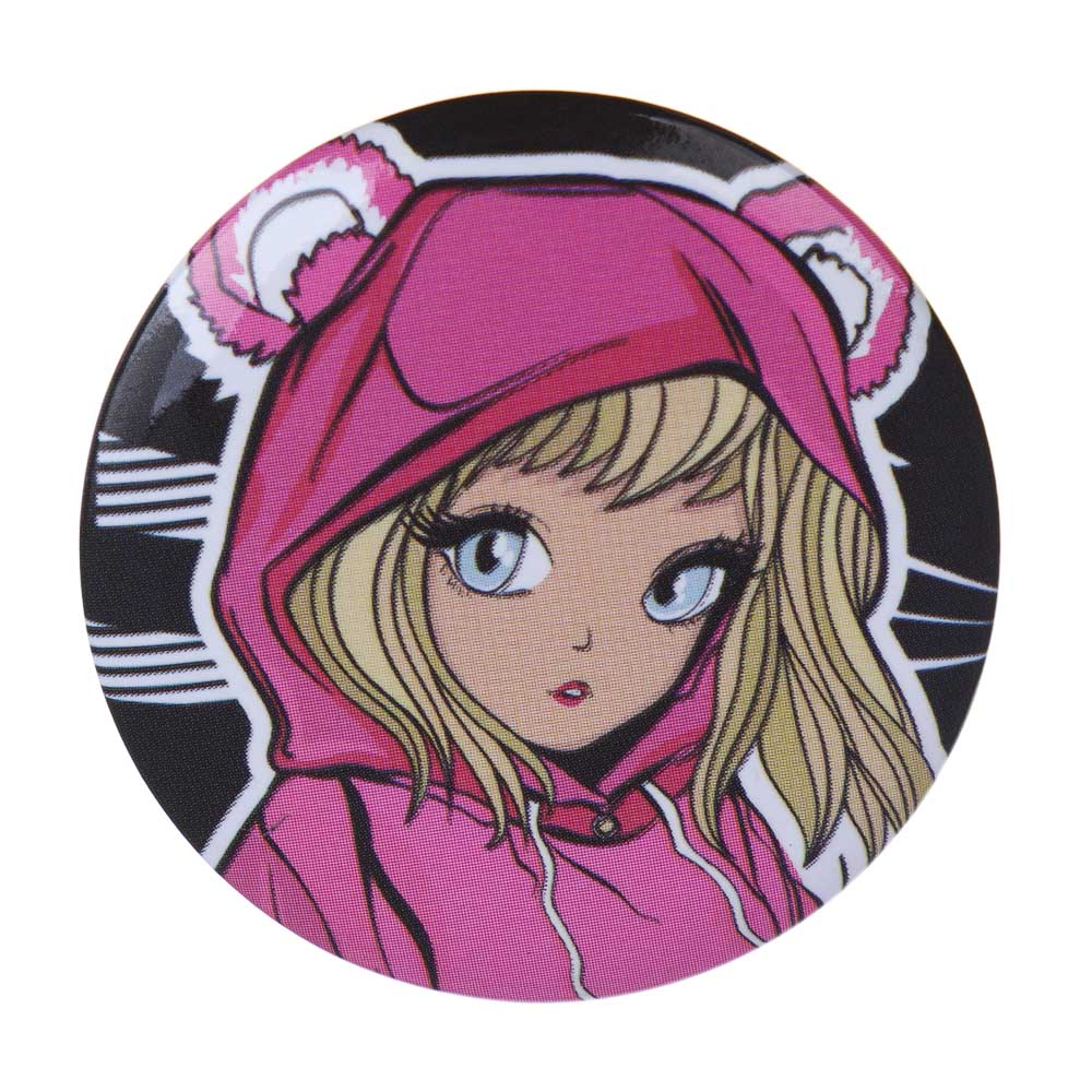 Набор значков, 6 штук, "Статусы/Аниме", D=3,5см, металл, арт.№ 524-289