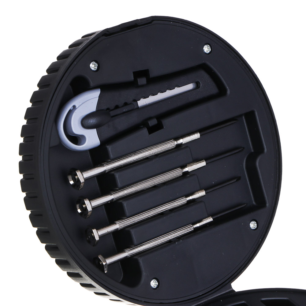 ЕРМАК Набор подарочный "колесо" 20в1 (головки, биты, отвертка, нож, отвертки для точных работ), арт.№ 736-254