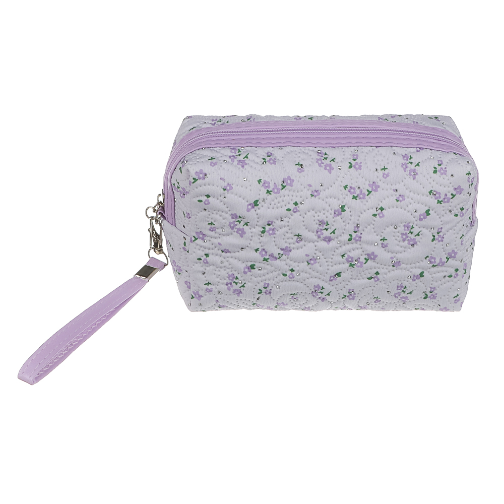 Косметичка прямоугольная тм ЮL Мильфлёр, 100% полиэстер, 18x10x7,5 см,  3 цвета, арт.№ 327-345