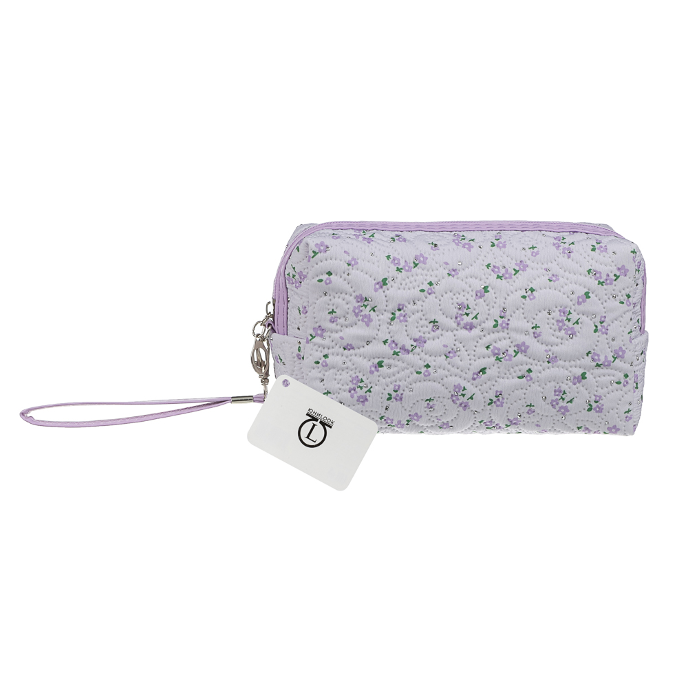 Косметичка прямоугольная тм ЮL Мильфлёр, 100% полиэстер, 18x10x7,5 см,  3 цвета, арт.№ 327-345