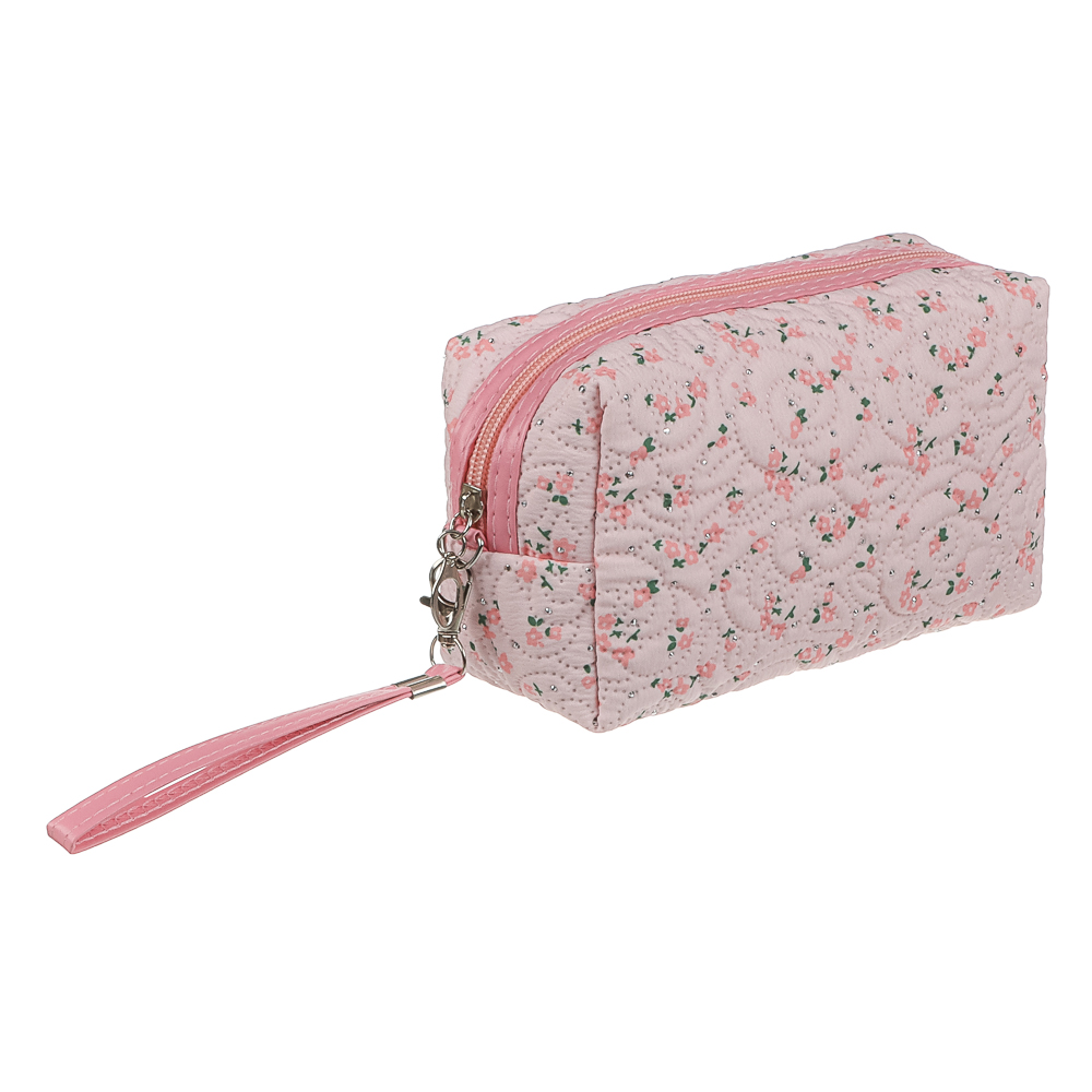 Косметичка прямоугольная тм ЮL Мильфлёр, 100% полиэстер, 18x10x7,5 см,  3 цвета, арт.№ 327-345