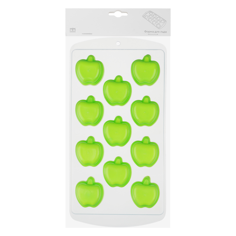 Форма для льда пластик + ТПР, 21х11см, 2 вида, арт.№ 892-186