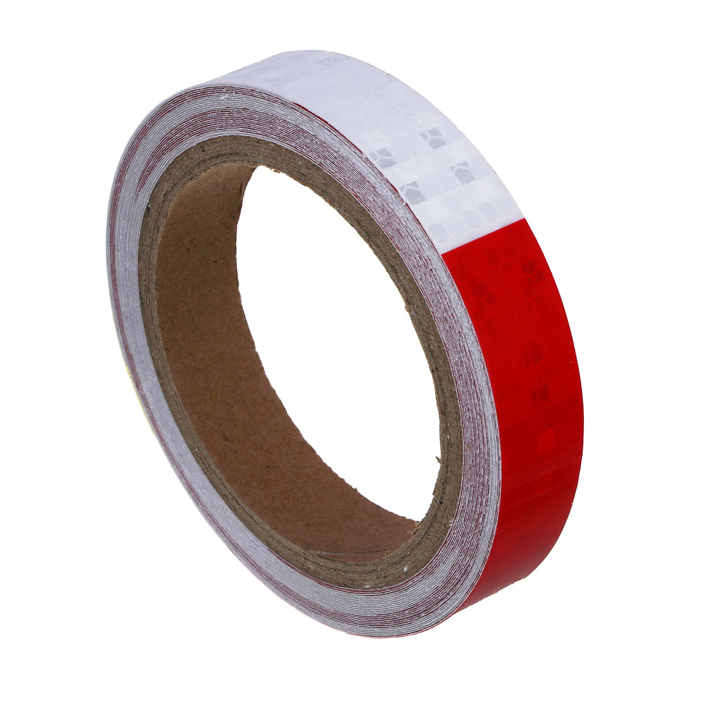 РОКОТ Лента светоотражающая 2см x 8м, красно-белая, арт.№ 754-055