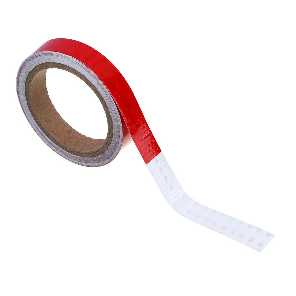 РОКОТ Лента светоотражающая 2см x 8м, красно-белая, арт.№ 754-055