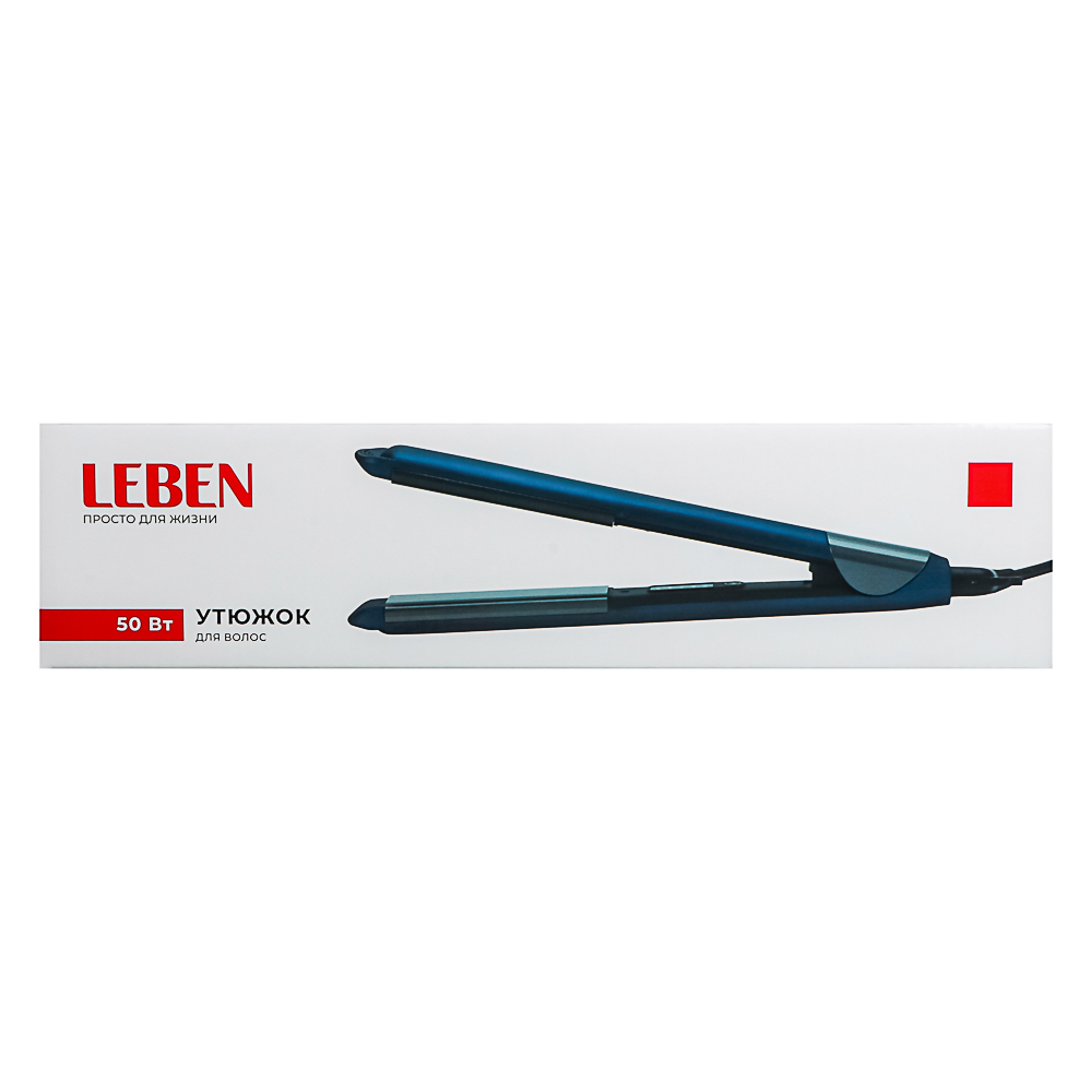 LEBEN Утюжок для волос, 50 Вт, 220-240В, арт.№ 211-101