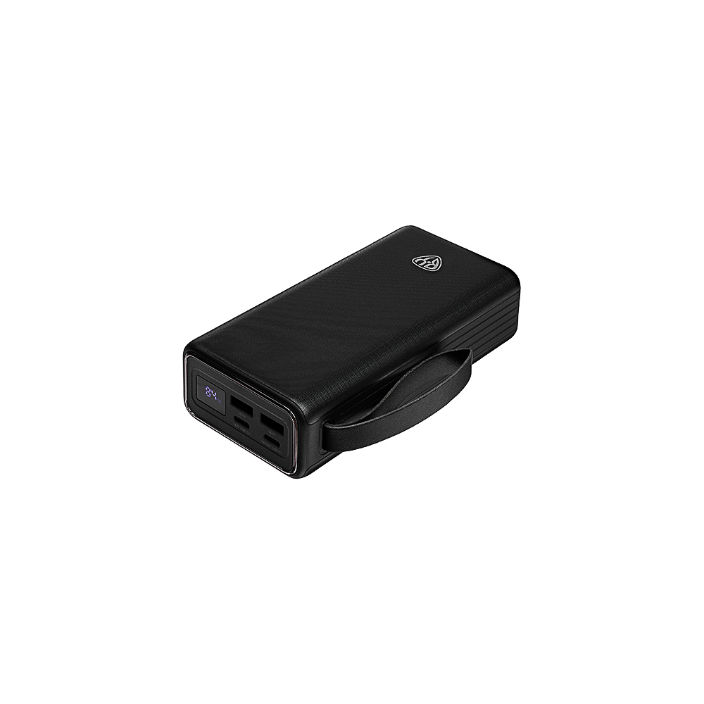 Аккумулятор мобильный BY 30000мАч, 2xUSB-A, 2xUSB-C, 20W, 3A, цифровой индикатор, пластик, чёрный, арт.№ 031-162