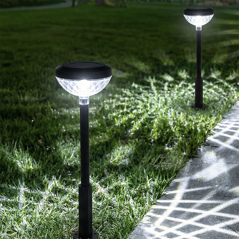 Светильник сад. на солн. батар.тм INBLOOM, 11.5х47.5см, 2LED, бел./шам.,AA800mAh Ni-MH, 2 реж., PP, арт.№ 475-354