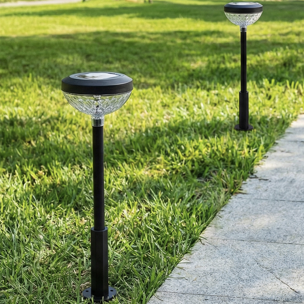 Светильник сад. на солн. батар.тм INBLOOM, 11.5х47.5см, 2LED, бел./шам.,AA800mAh Ni-MH, 2 реж., PP, арт.№ 475-354