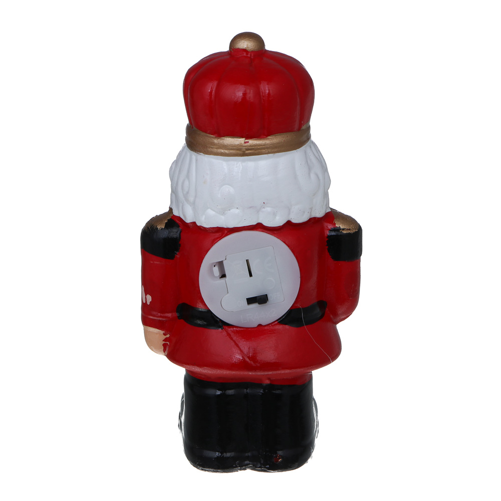 СНОУ БУМ Щелкунчик LED, 7,2x6,5x14,5 см, постоянное свечение, керамика, 2xLR44, арт.№ 396-230