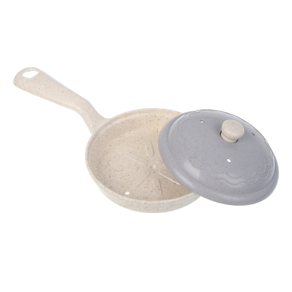 ИГРОЛЕНД Игровой набор посуды "Экопластик", 18 предметов, пластик, 34,5х11х24 см, арт.№ 294-239