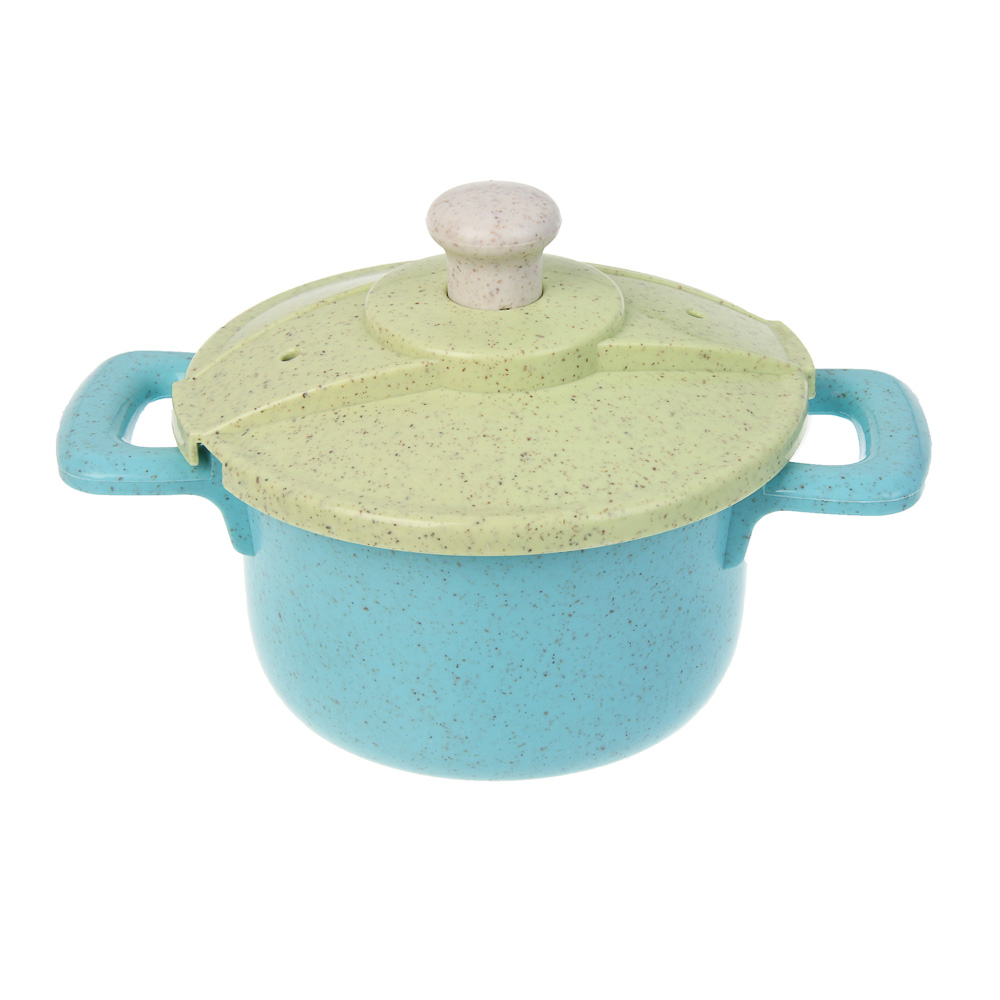 ИГРОЛЕНД Игровой набор посуды "Экопластик", 18 предметов, пластик, 34,5х11х24 см, арт.№ 294-239