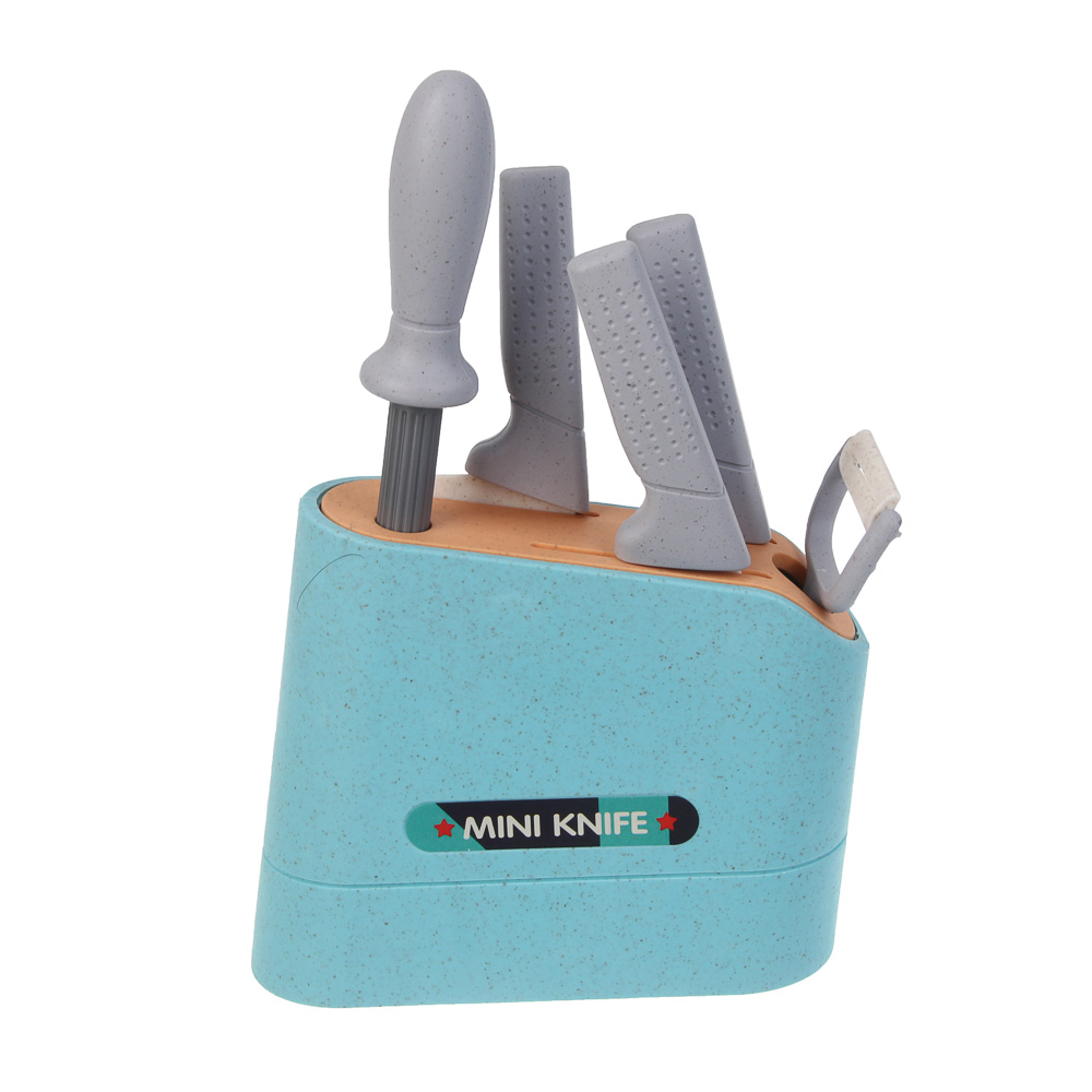 ИГРОЛЕНД Игровой набор посуды "Экопластик", 18 предметов, пластик, 34,5х11х24 см, арт.№ 294-239