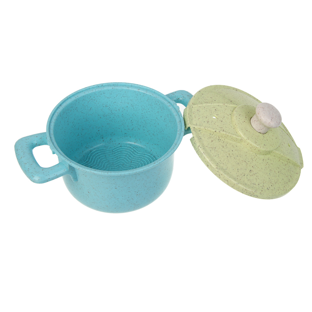 ИГРОЛЕНД Игровой набор посуды "Экопластик", 14 предметов, пластик, 29х10х20 см, арт.№ 294-229