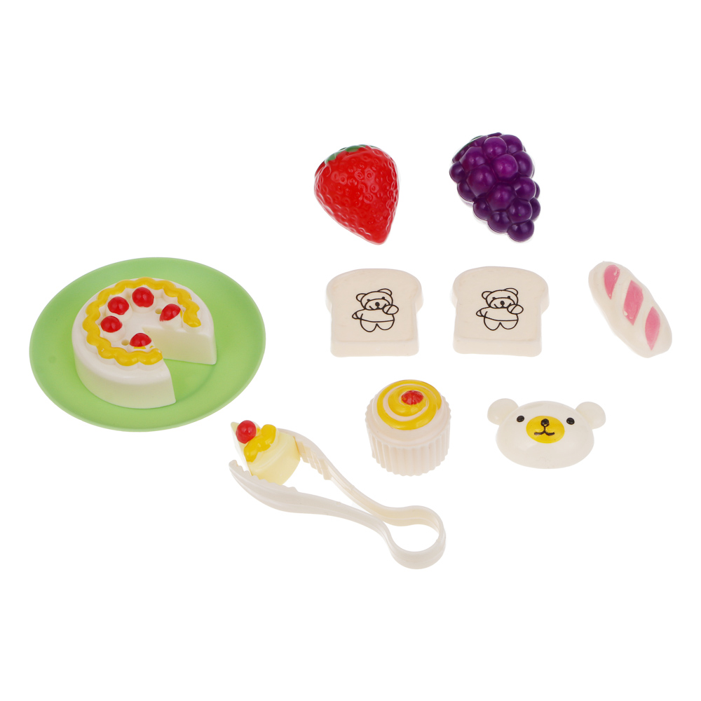 ИГРОЛЕНД Игровой набор посуды и продуктов "Моя кухня", пластик, 20,5х7,5х30,5 см, 4 диз, арт.№ 294-230