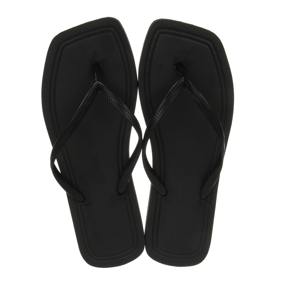 Сланцы пляжные, размер 40-41, ЭВА, черные, #1, арт.№ 299-321