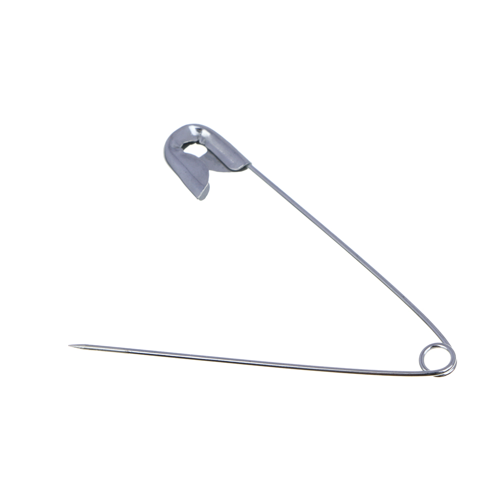 Булавки английские, 54 мм, 10 шт, цвет серебристый, арт.№ 308-357