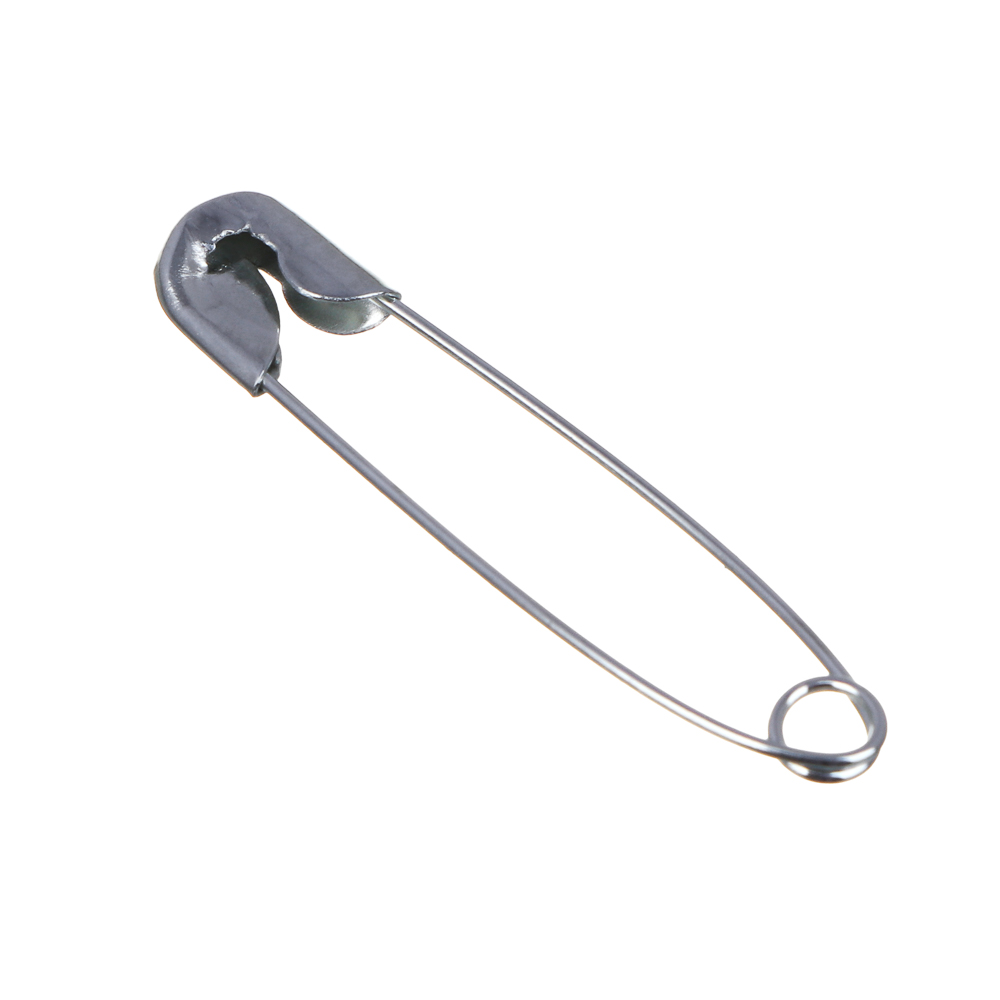 Булавки английские, 27 мм, 10 шт, цвет серебристый, арт.№ 308-358