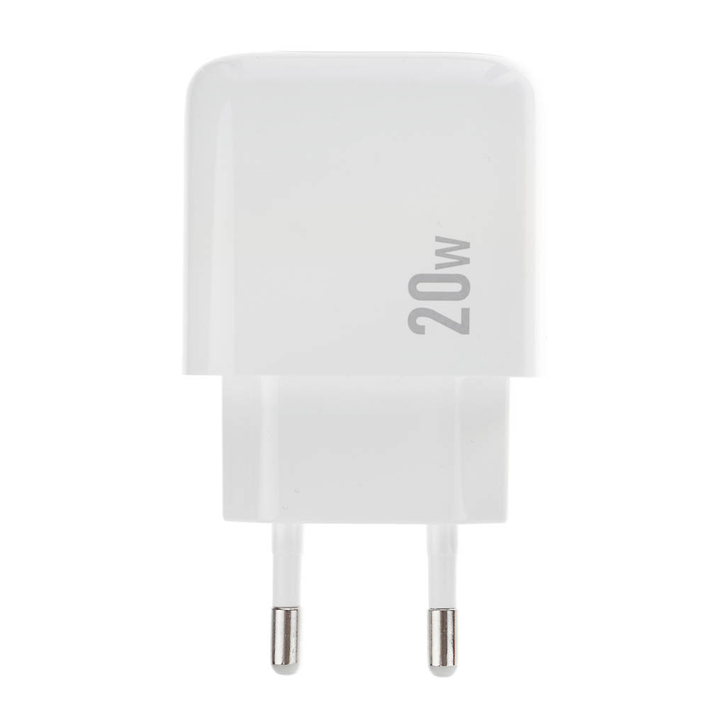 Сетевое зарядное устройство hoco. модель CS54A, USB-С PD 20W+QC3.0, цвет: белый, арт.№ 916-320