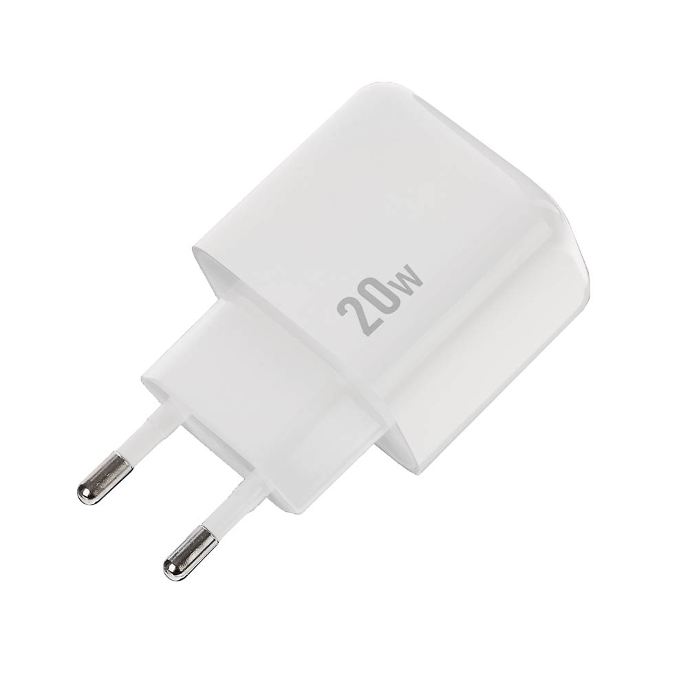 Сетевое зарядное устройство hoco. модель CS54A, USB-С PD 20W+QC3.0, цвет: белый, арт.№ 916-320