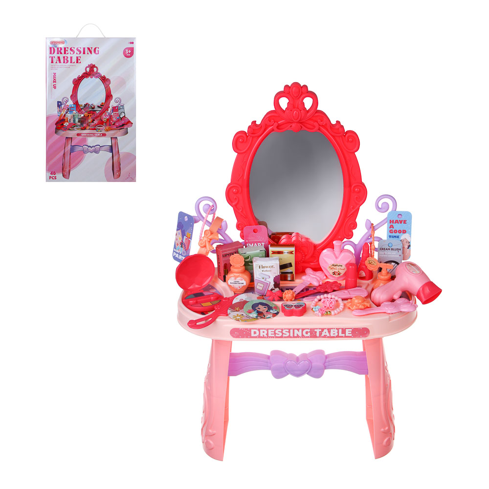 ИГРОЛЕНД Набор игровой "Профессии мини" стилист, PP, ABS, 28х7х45 см, 46 предм., арт.№ 294-221