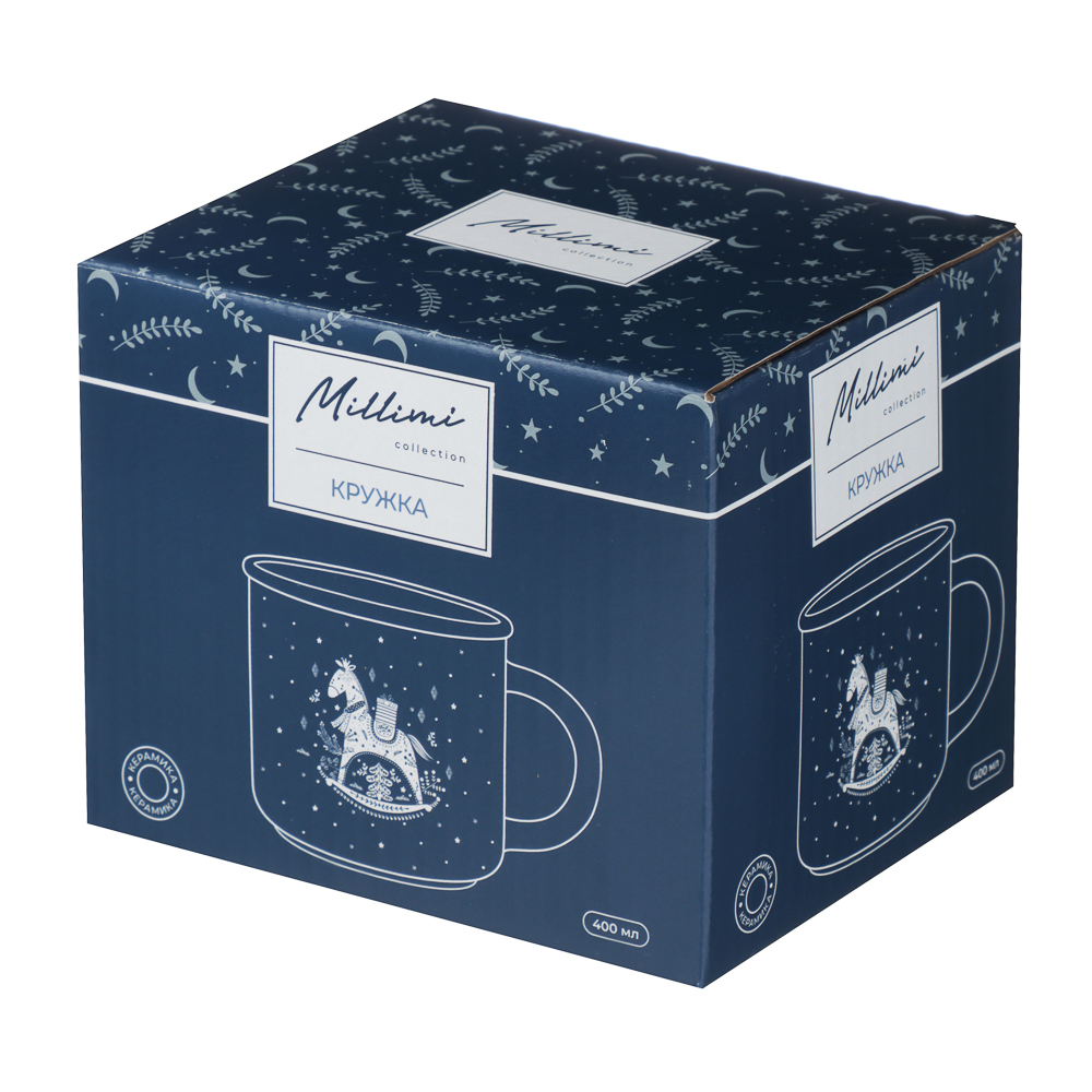 MILLIMI Нордик Кружка 400мл, керамика, арт.№ 820-728