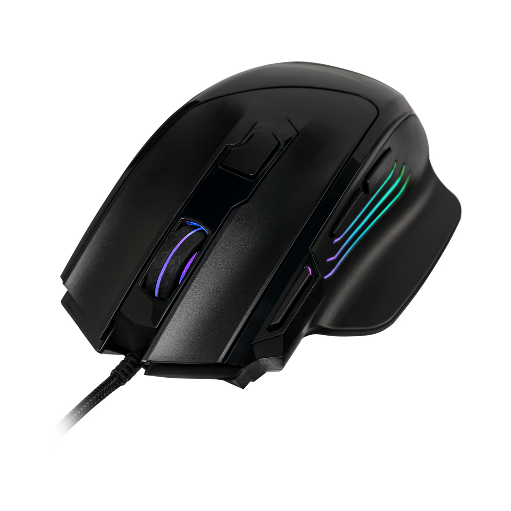 BY Игровая мышь проводная Revolver 12800dpi,7D,A825,RGB,220см, арт.№ 405-055