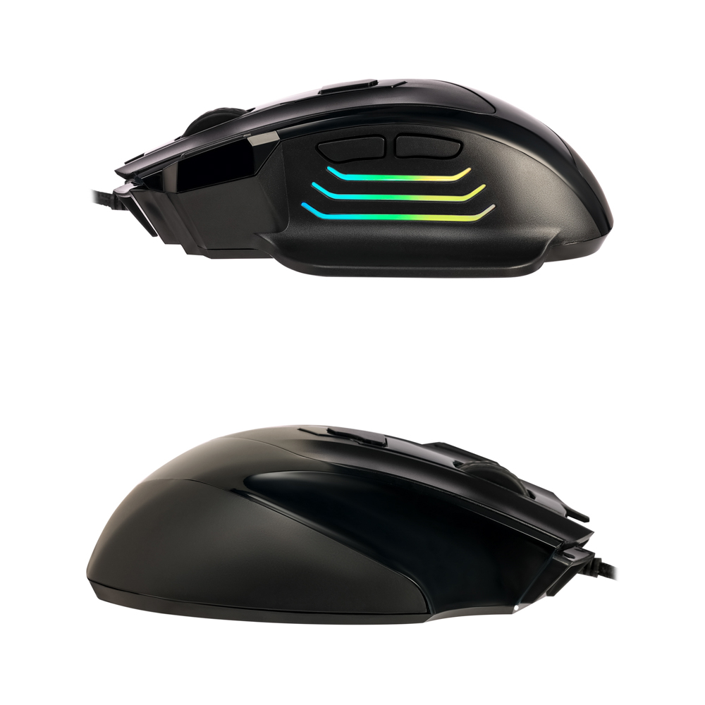 BY Игровая мышь проводная Revolver 12800dpi,7D,A825,RGB,220см, арт.№ 405-055