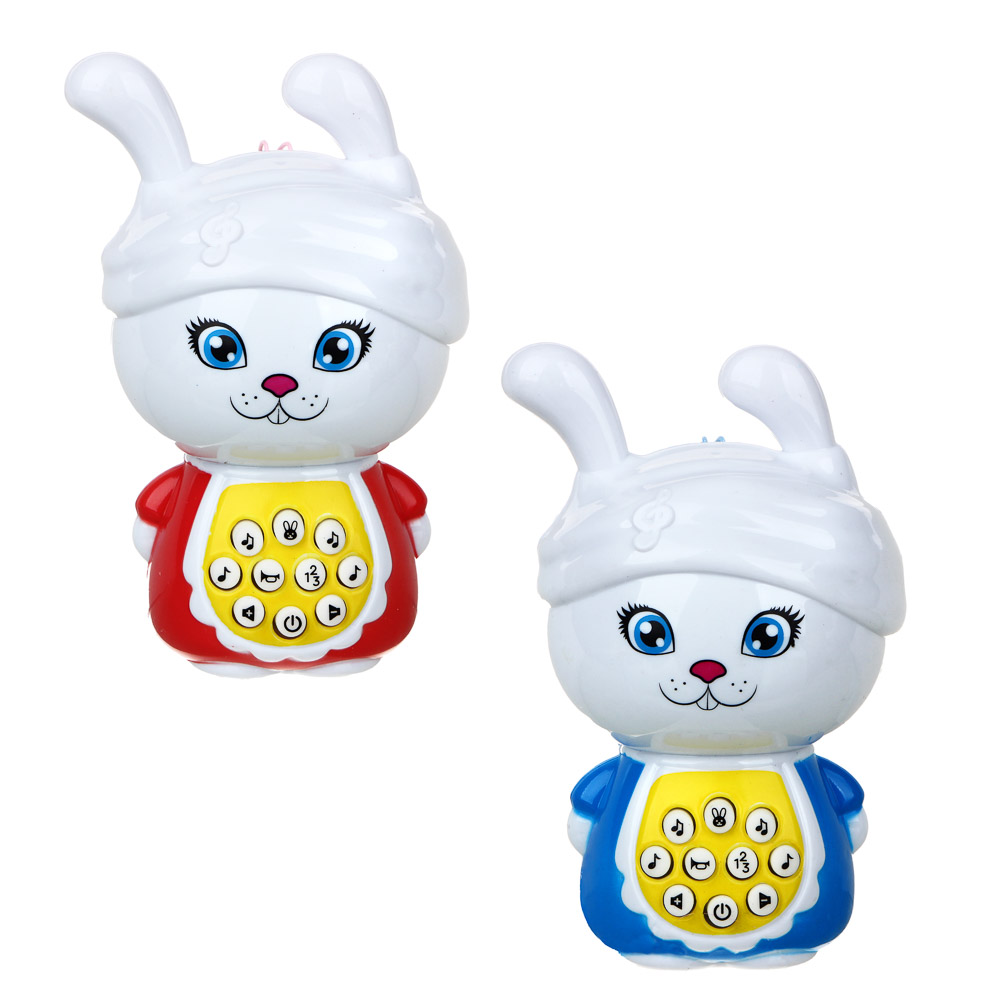 ИГРОЛЕНД Игрушка интерактивная "Медведь-сказочник", "Зайчонок-сказочник", ABS, 2х1.5VAAA,9х6х5 см, арт.№ 272-653