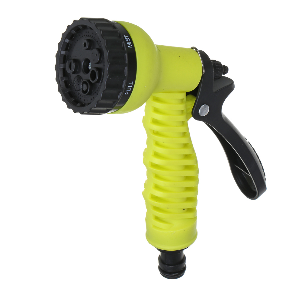 INBLOOM Набор для полива (шланг 8мм - 10м, пистолет 7 реж., катушка, коннектор 2шт) PP, PVC, арт.№ 168-039