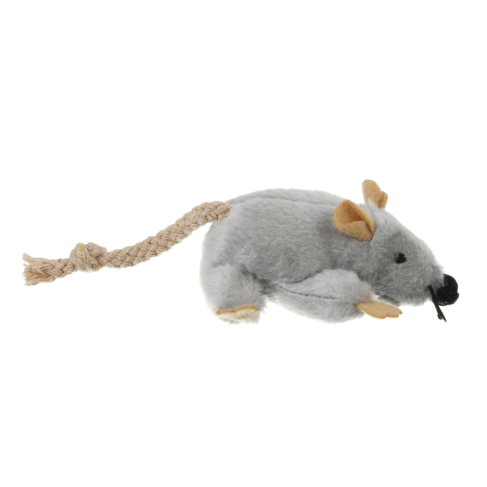 Игрушка для кошек VETTA, усатая мышь, ПЭ, 15 см, арт.№ 273-598