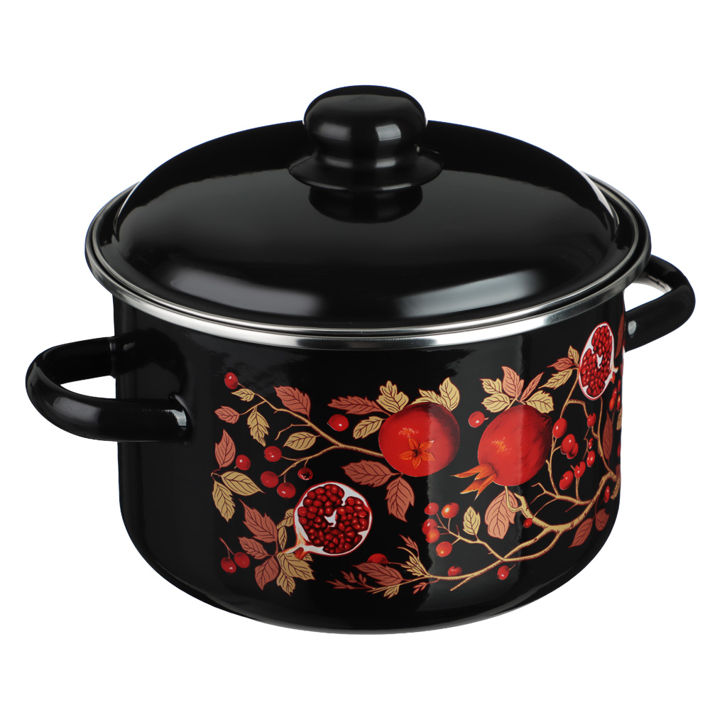 Гранат Кастрюля эмалированная 4л, индукция, арт.№ 894-585