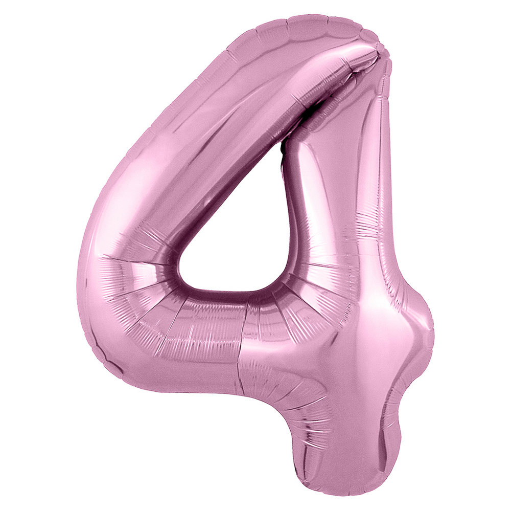 Шар фольгированный Р ЦИФРА 4 40" Металлик Flamingo, арт.№ 518-138