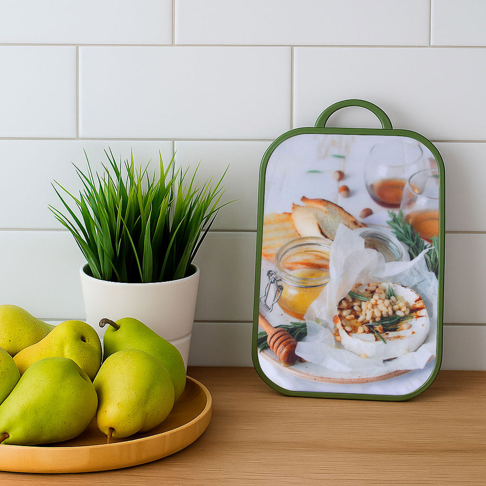 VETTA Доска разделочная, 37x25х1,2см, полипропилен, 2 дизайна, арт.№ 852-160