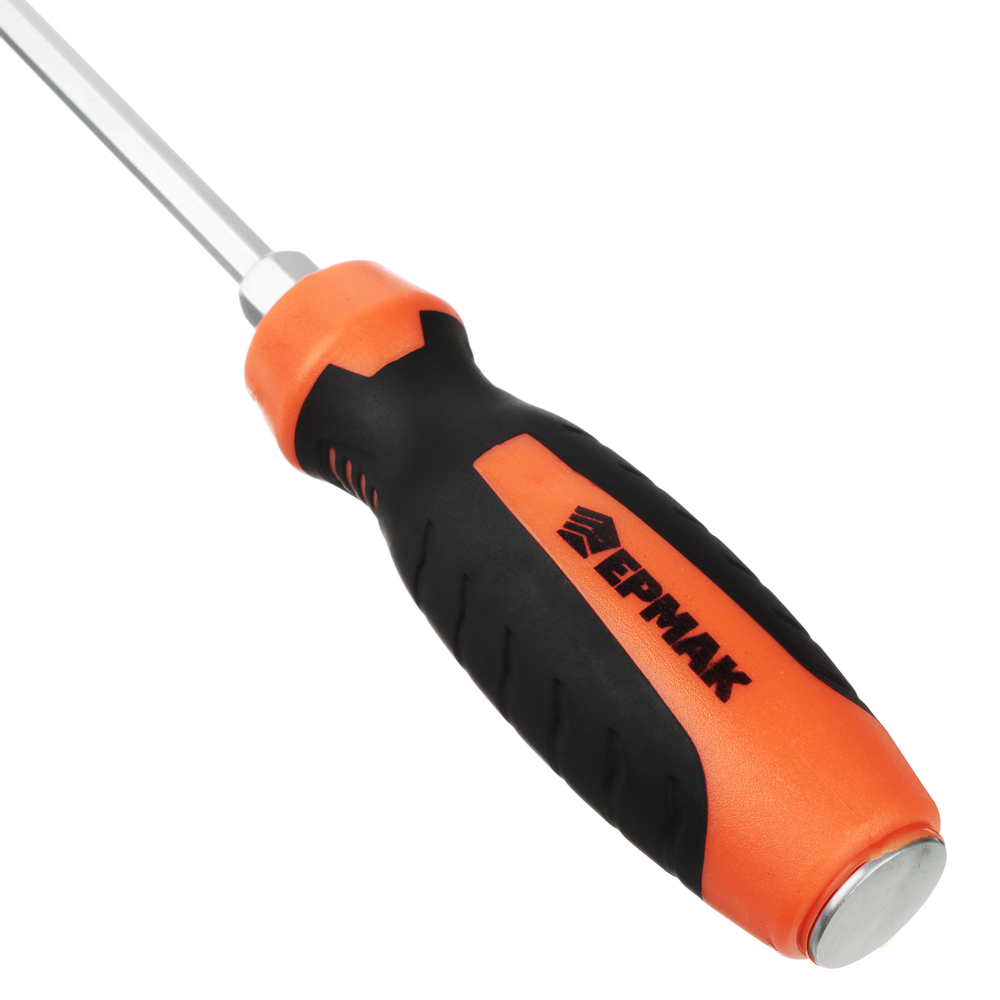 ЕРМАК Набор из 3х удлиненных отверток со стальным затыльником: sl8x450мм, PH2x450мм, PH3x450мм, арт.№ 651-238